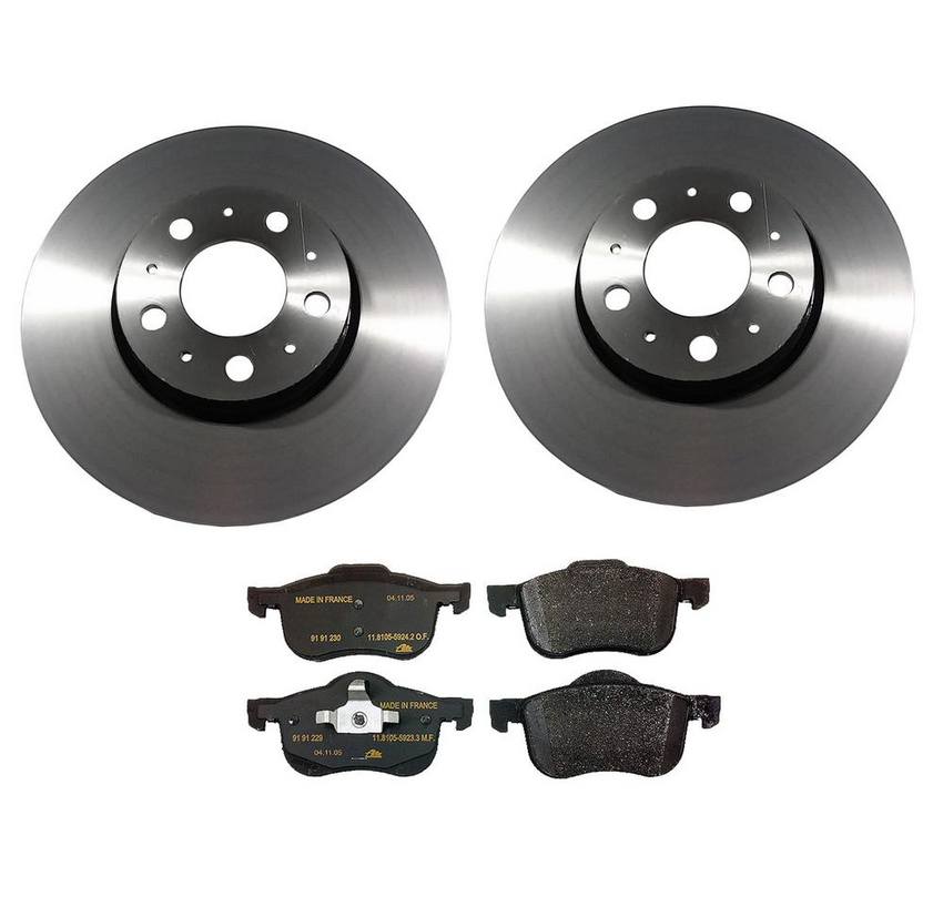 Volvo Disc Brake Pad and Rotor Kit - Front (285.5mm) 31471830